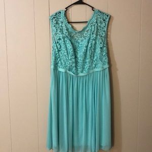 David’s bridal  Bridesmaid Dress color: Spa